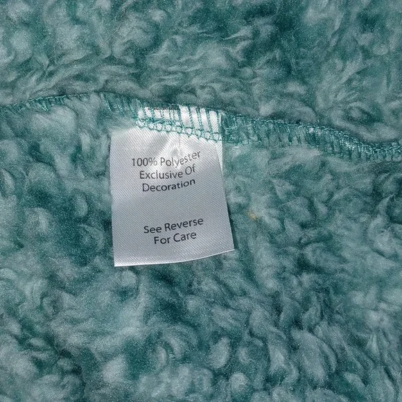 Vera Bradley Women's Eden Paisley Mint Fluffy Fleece Hooded Robe Size L/XL - Picture 6 of 6